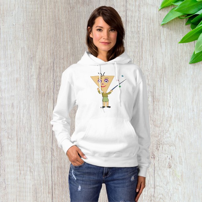 Moletom Personagem da Cabeça do Triângulo: Womens Hoodie (Criador carregado)