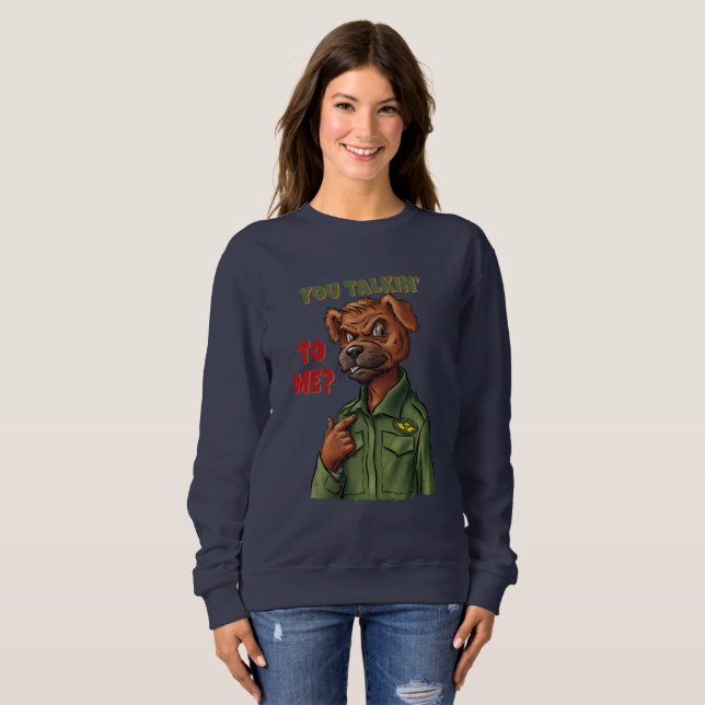 Moletom Personagem de Cachorro com Citação de Filme Icônic (Frente Completa)