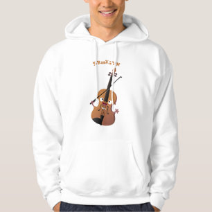 Moletom Personagem de desenho animado musical de violino e