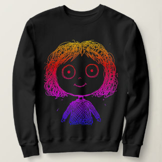 Moletom Personagem de Estilo Livre - Gradiente de Cor