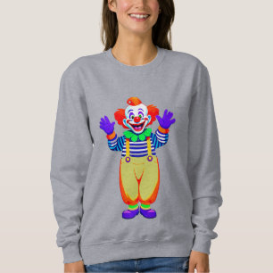 Moletom Personagem de Palhaço Colorido em Fantasia Brilhan