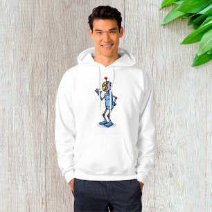 Moletom Personagem de Robô Futurista Retrô Acenando
