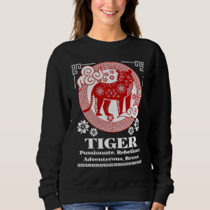 Moletom Personalidade do Tigre do Zodíaco Chinês