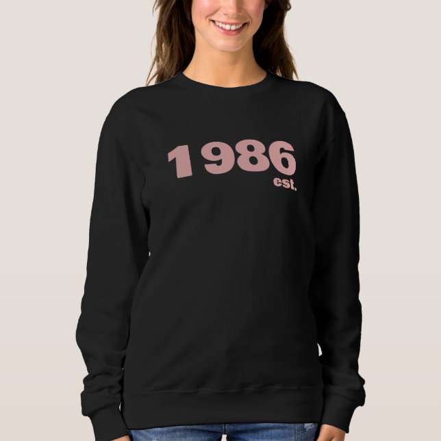 Moletom Personalised 40th Fun Typography Custom Sweater  (Frente)