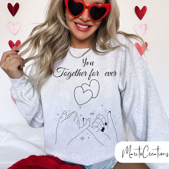 Moletom Personalised Valentine's Day sweater for couples (Criador carregado)
