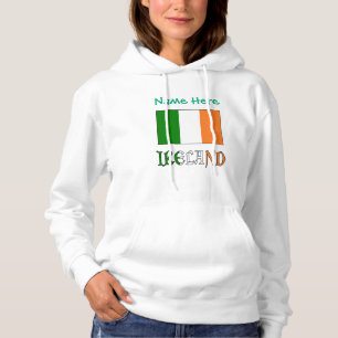 Moletom Personalização Irlanda Bandeira Irlandesa Verde