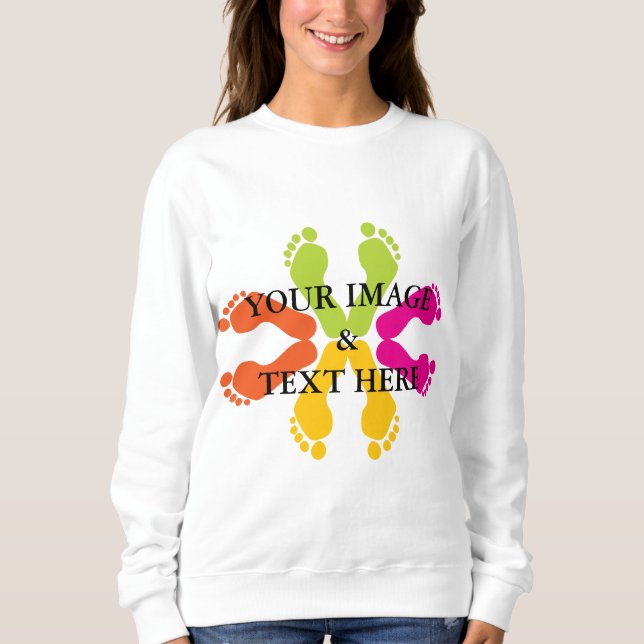Moletom Personalizada Personalizada Sua Própria Foto (Frente)