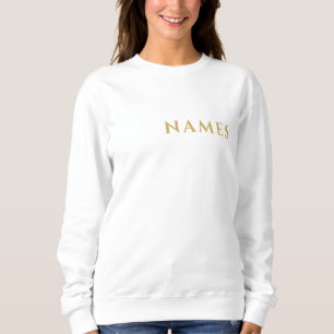 Moletom Personalizado com o Último Nome ou Apelido neles