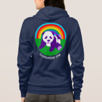 Personalizado do Urso Panda Arco-Íris Bonito