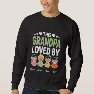 Moletom Personalizado Este Avô Amado Por – Crianças Person