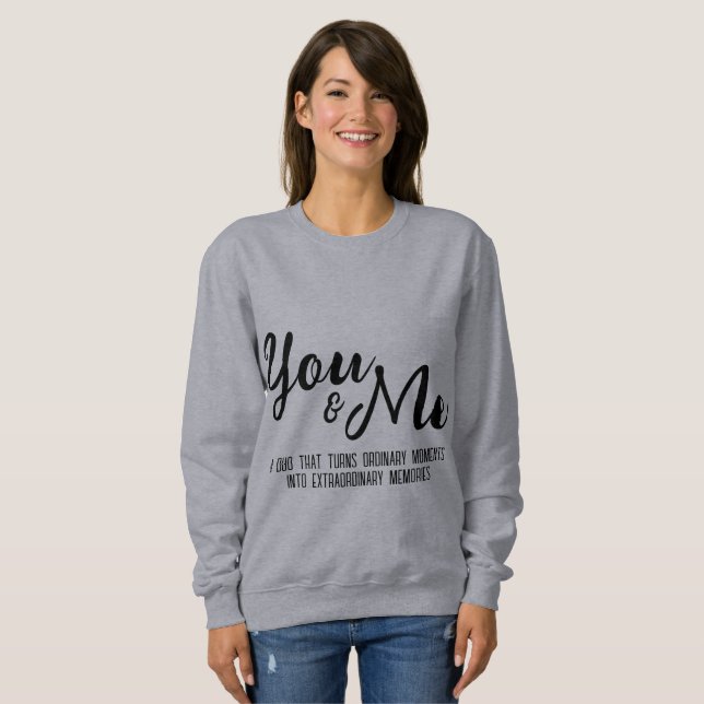 Moletom Personalizado Eu E Você Por Ela (Frente Completa)