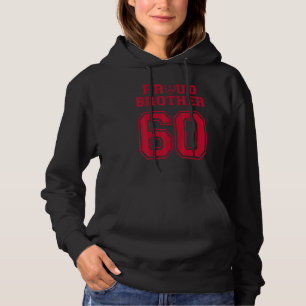 Moletom Personalizado Irmão de Futebol Orgulhoso Número 60