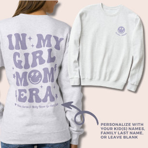 Moletom Personalizado Na Minha Menina, Mãe Era, Camisola R