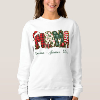 Moletom Personalizado Natal Preppy Mama Customizado