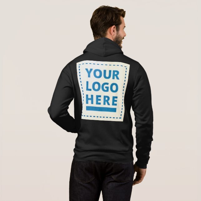 Moletom Personalizado o seu logotipo aqui Notebook Persona (Parte Traseira Completa)