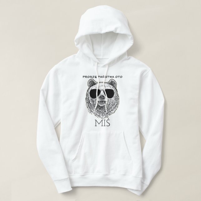 Moletom Personalizado PROSZĘ PAŃSTWA OTO MIŚ Poloneses Hom (Frente do Design)