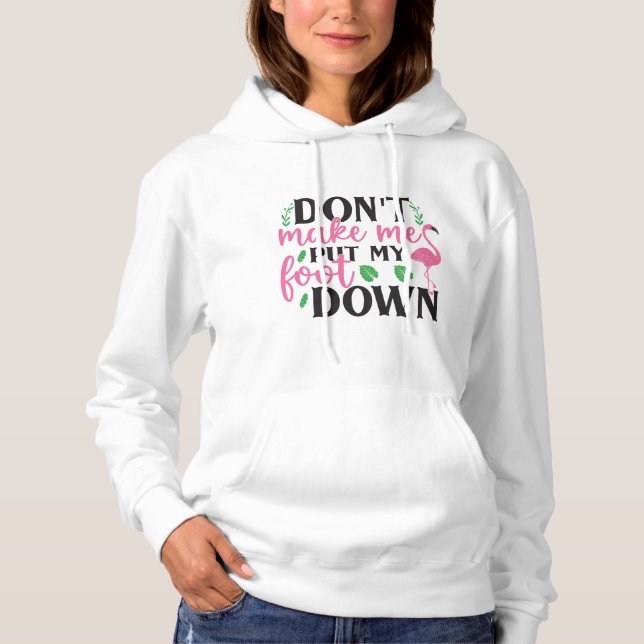 Moletom Personalizar as mulheres do Flamingo Rosa-Rosa com (Frente)