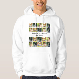 Moletom Personalizar colagem e texto de fotos