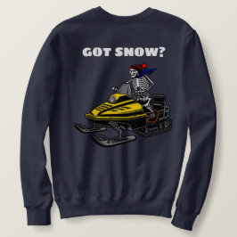 Moletom Personalizar Engraçado Snowmobile Skeleton Rider