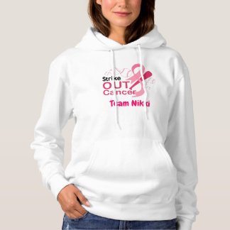 Moletom Personalizar Fita Rosa do Grupo do apoio ao cancer