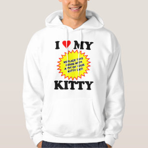 Moletom PERSONALIZÁVEL Eu Amo Meu Gatinho