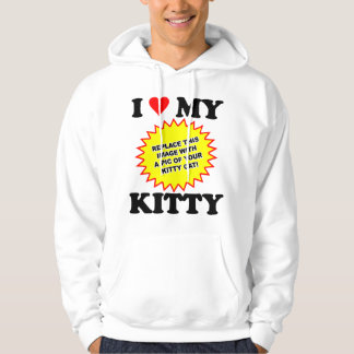Moletom PERSONALIZÁVEL Eu Amo Meu Gatinho