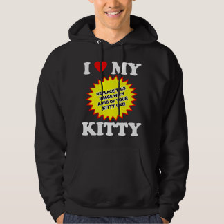 Moletom PERSONALIZÁVEL Eu Amo Meu Gatinho
