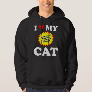 Moletom PERSONALIZÁVEL Eu Amo Meu Gato