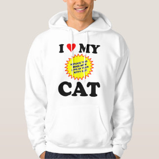 Moletom PERSONALIZÁVEL Eu Amo Meu Gato