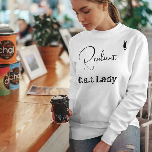 Moletom Personalize Amante de Gatos Rota e Preta Mãe de Ga