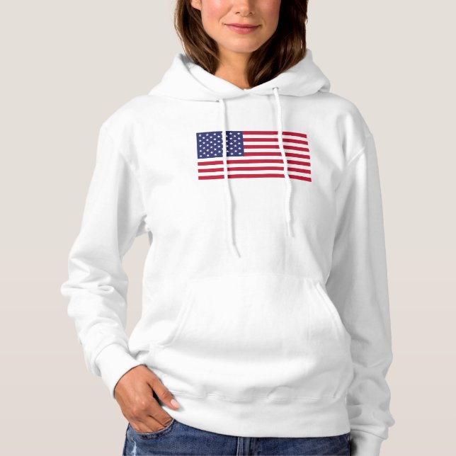 Moletom Personalize com o seu nome EUA Estados Unidos (Frente)