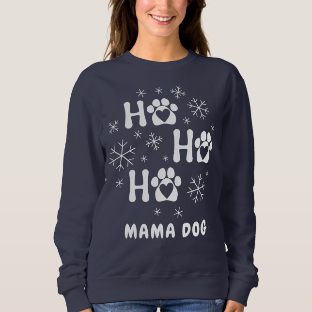 Moletom Personalize Ho Ho Mama Cachorrinho (Frente)