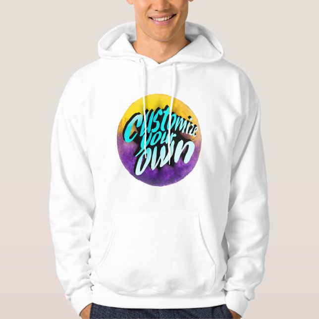 Moletom Personalize o Seu – Modelo de Design Personalizado (Frente)