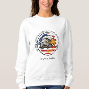 Moletom Personalize seu design de Águia Americano