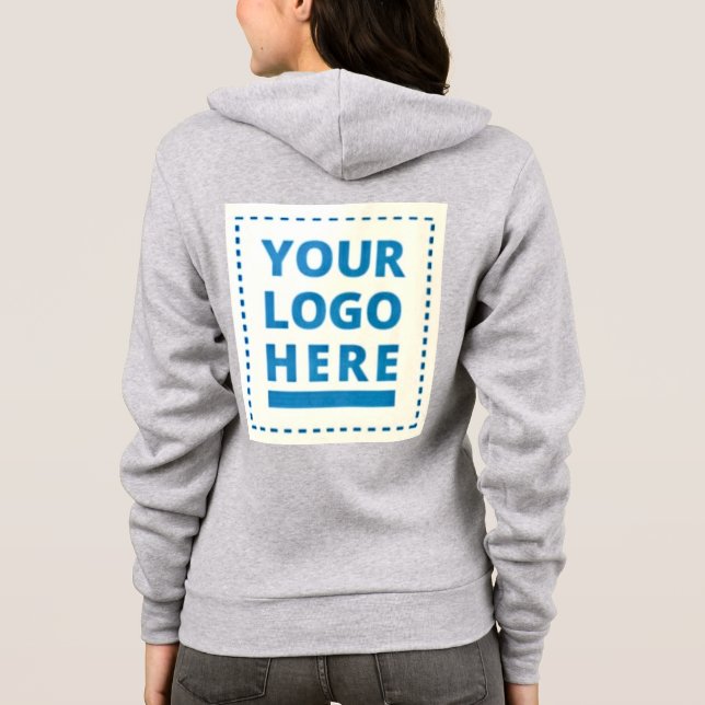 Moletom Personalize seu logotipo aqui Hoodie (Verso)