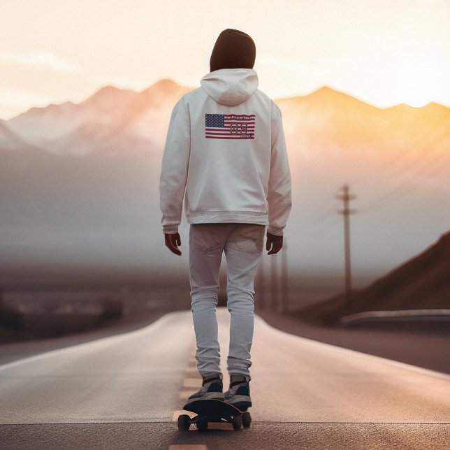 Moletom Personalized American Soccer Athlete Patriotic  (Criador carregado)