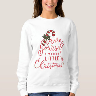 Moletom Personalized Candy Cane Script Christmas