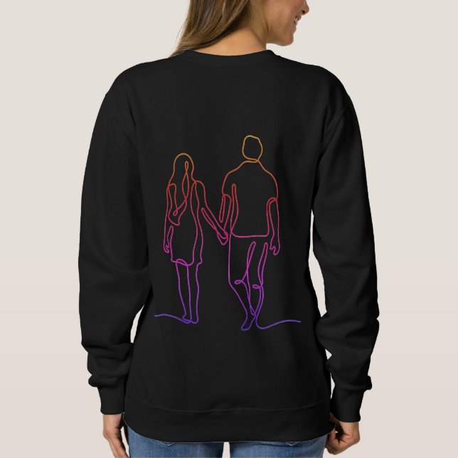 Moletom Personalized Couple Sweatshirt  (Verso)