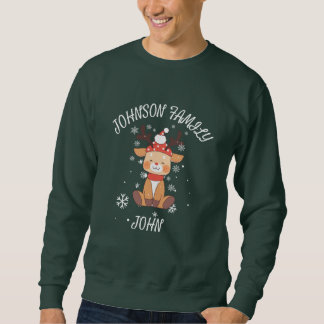 Moletom Personalized Family Christmas Sweatshirt