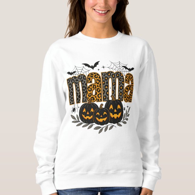 Moletom Personalized Halloween Mama – Cute Spooky (Frente)