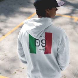 Moletom Personalized Italy National Tricolor Soccer 