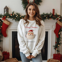 Moletom Personalized Santa Christmas Sweatshirt for Women
