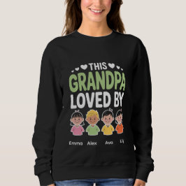 Moletom Personalized This Grandpa Loved By – Custom Kids 