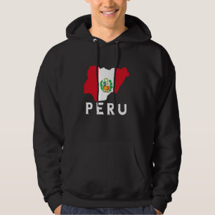 Moletom Peru: Bandeira do Peru Mapa Raízes Peruanas Imprim