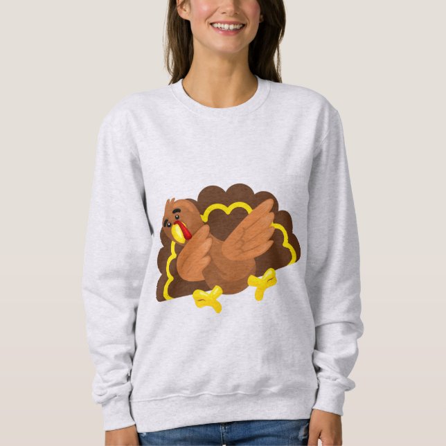 Moletom peru de ação de graças engraçado (Frente)
