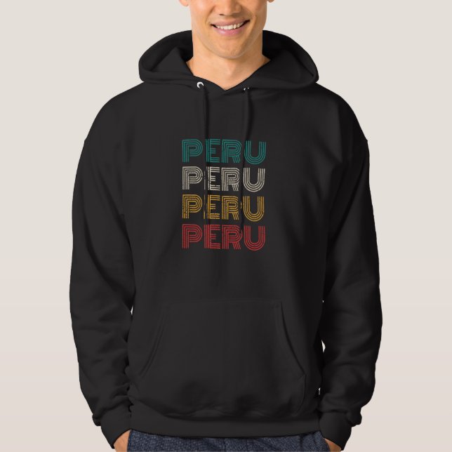 Moletom Peru: Estilo de Retro da Vintage (Frente)
