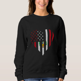 Moletom Peru EUA Coração Bandeira Peruana Orgulho Peruano