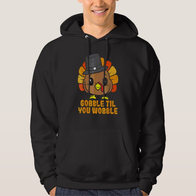 Moletom Peru Gobble Até Você Cambalear Bebê Criança Ação d (Frente)