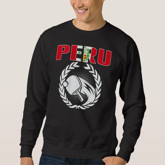 Moletom Peru Ping Pong   Peruvian Table Tennis Team Suppor (Frente)