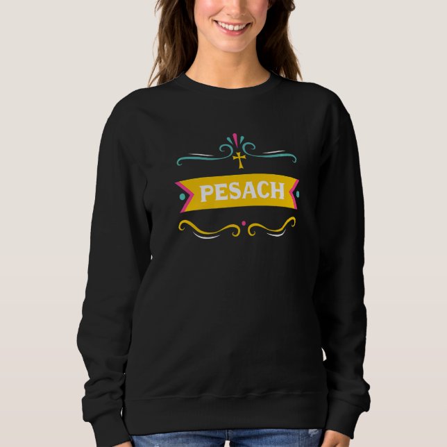 Moletom Pesach Passover Seder Hebraico Deus judeu Feriado  (Frente)